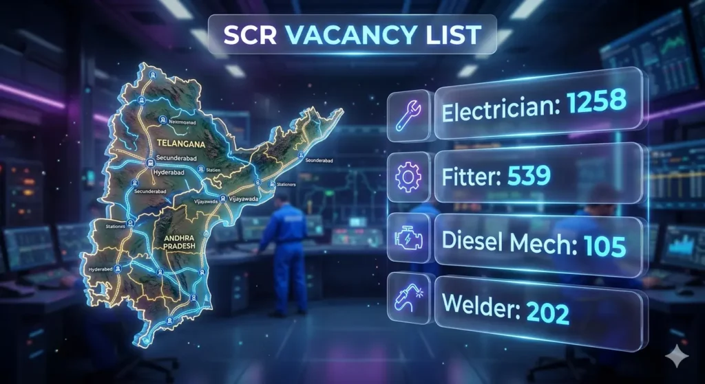 SCR Apprentice Trade Wise Vacancy List 2026 for Electrician Fitter Welder and Diesel Mechanic