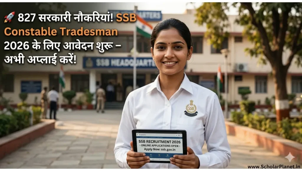 SSB Constable Tradesman Recruitment 2026 Notification PDF Download