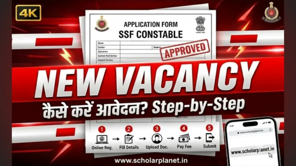 SSF Constable Bharti 2026 : Step by Step Process to Apply Online for SSF Constable Vacancy 2026 at recruitment.itbpolice.nic.in