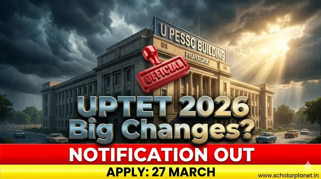 UPTET 2026 Official Notification Released by UPESSC Prayagraj Apply Online Date 27 March
