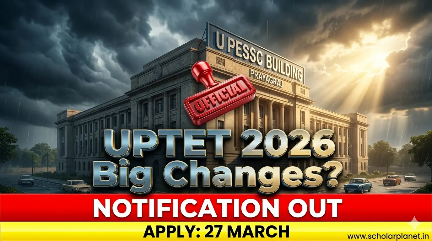 UPTET 2026 Official Notification Released by UPESSC Prayagraj Apply Online Date 27 March
