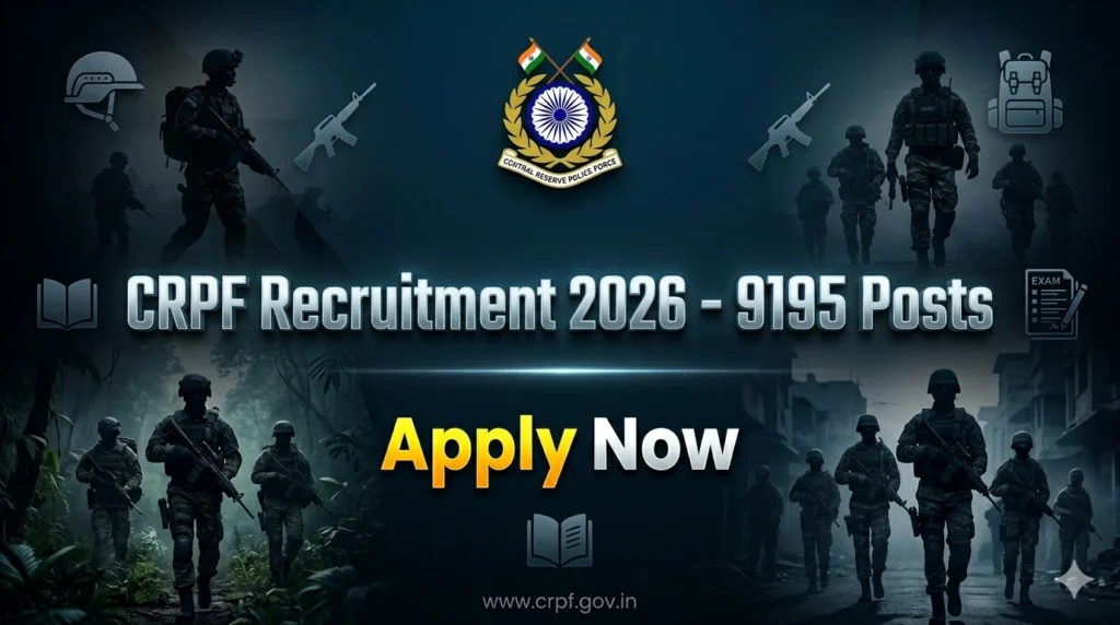 CRPF Constable Tradesman Recruitment 2026