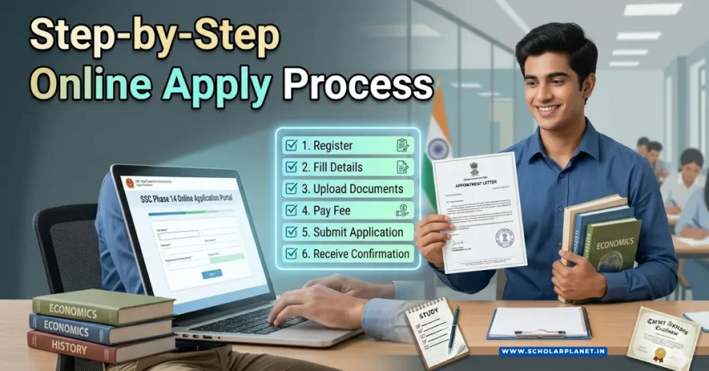 How to apply online for SSC Phase 14 Recruitment 2026