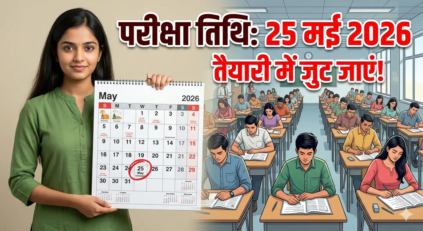  एमपी वनरक्षक परीक्षा तिथि 2026 का रिमाइंडर।