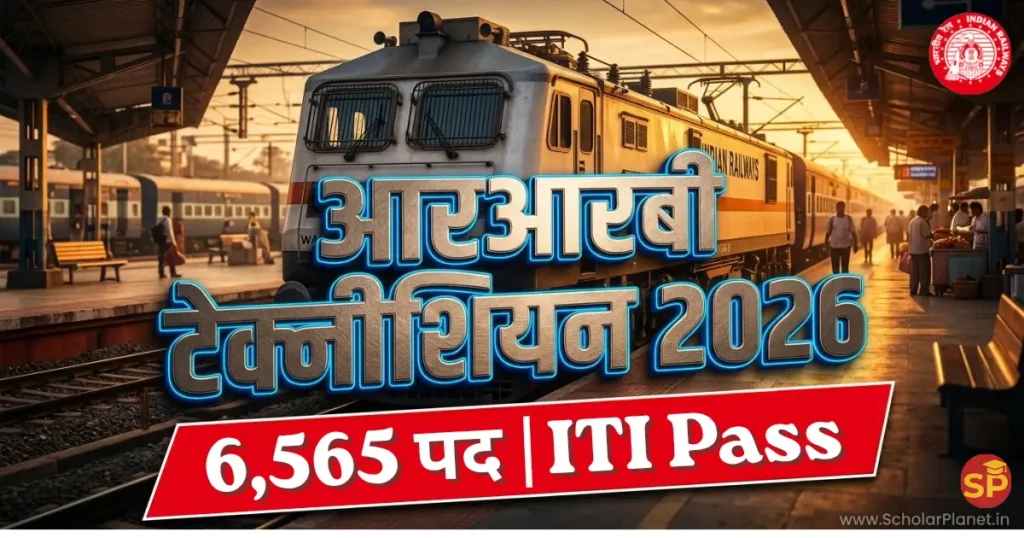 rrb technician recruitment 2026 6565 vacancy iti pass banner