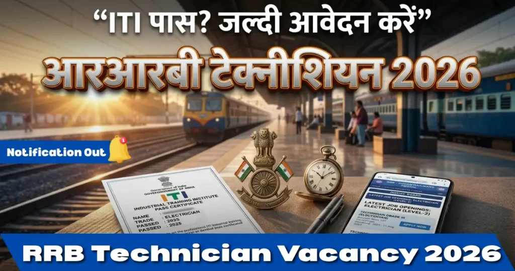 apply now rrb technician recruitment 2026 6565 posts iti pass