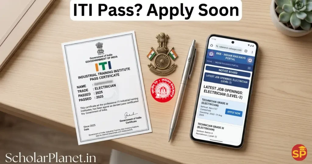 apply now for rrb technician recruitment 2026 iti pass candidates