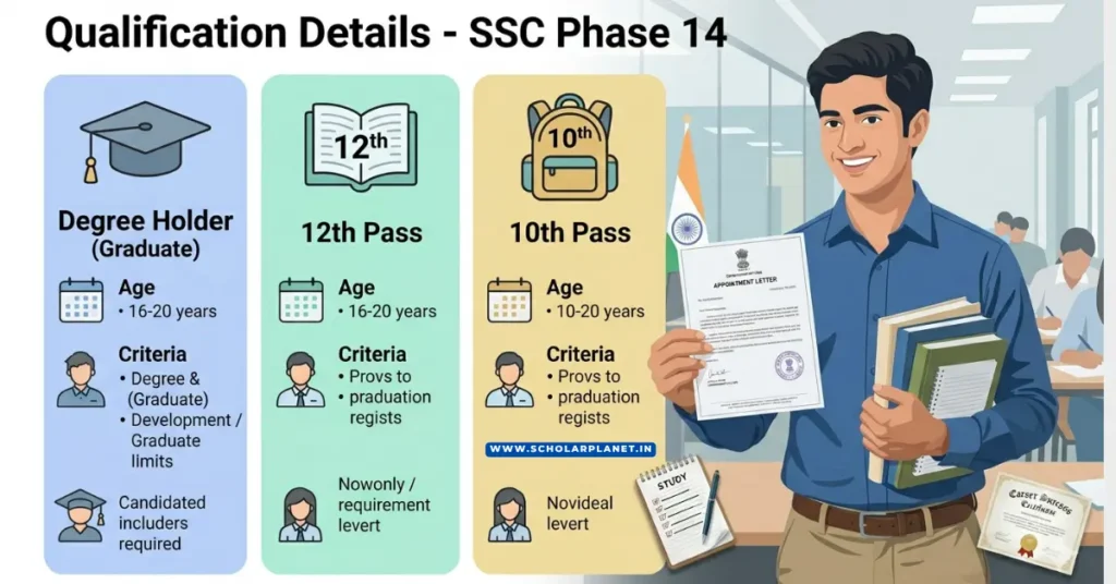 Eligibility for SSC Selection Phase 14 Recruitment 2026