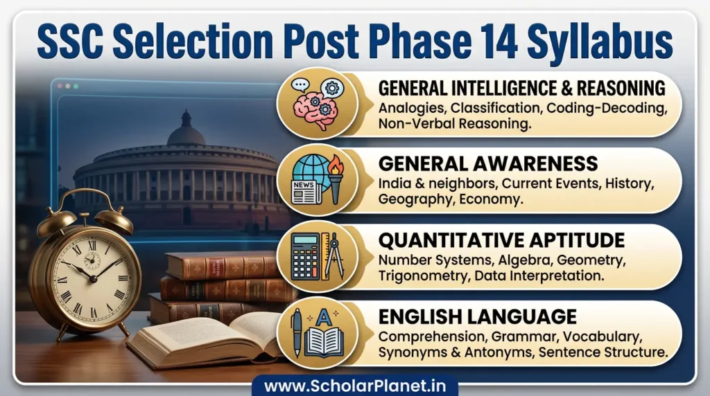 SSC Selection Post Phase 14 Syllabus Banner